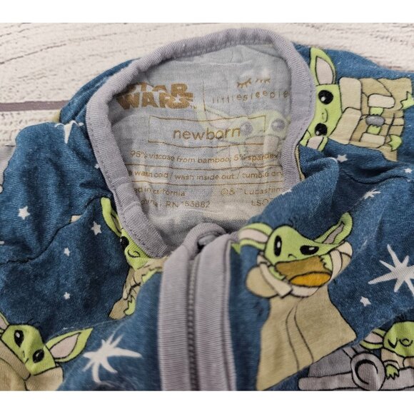 Little Sleepies Disney Grogu Zippy Size Newborn - Picture 4 of 6